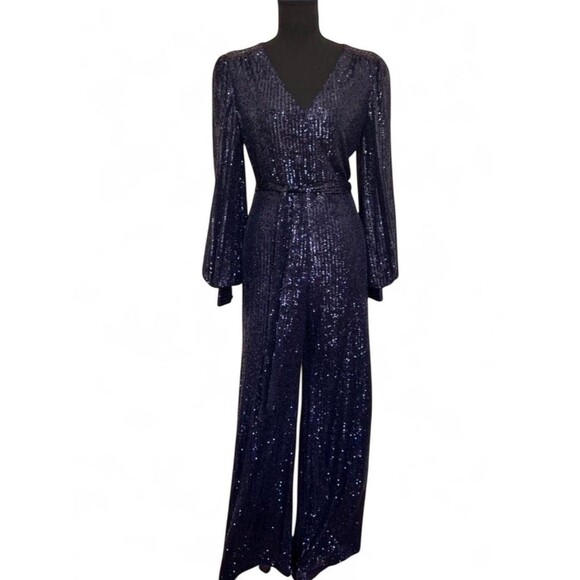 Unbranded Pants - Navy Sequin Jumpsuit Women’s XS